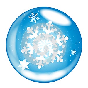 Snowflake Winter Globe