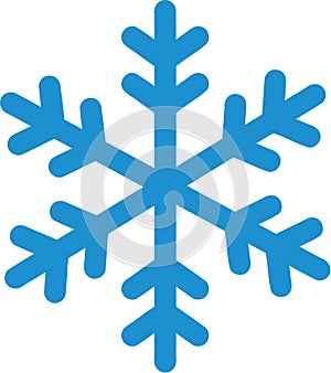 Snowflake winter icon