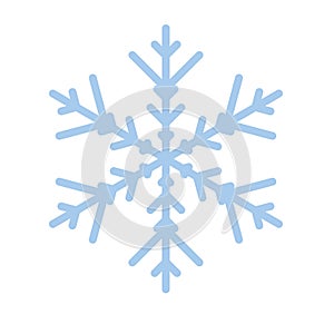 Snowflake winter new year blue art symbol icon