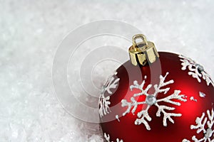 Snowflake Xmas Bauble Upclose