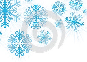 Snowflakes background