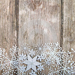 Snowflakes border