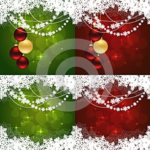 Snowflakes Christmas background