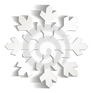 Snowflakes cut from paper