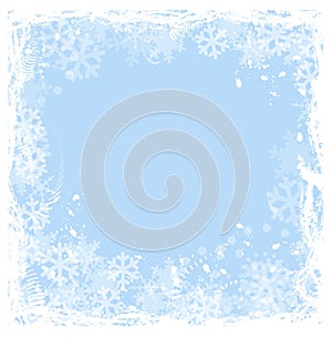 Snowflakes frame