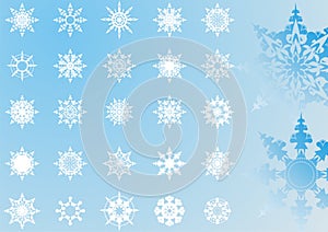 Snowflakes patterns collection(3)