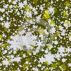 Snowflakes on red background generated