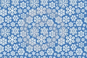 Snowflakes, seamless background. Christmas, winter concept, vector illustration