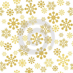 Snowflakes seamless pattern