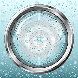 Snowflakes in sniper sight