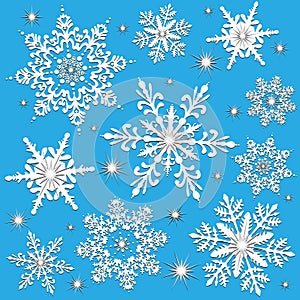 Snowflakes Winter or Christmas