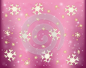 Snowflakes, winter frosty snow background