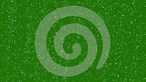 Snowing on greenscreen