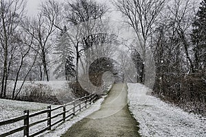 Snowing in Ohio