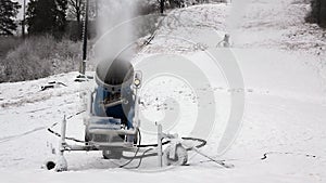 Snowmaking system in the work