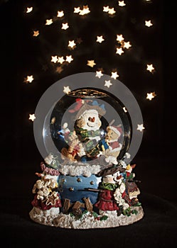 Snowman Bokeh Globe