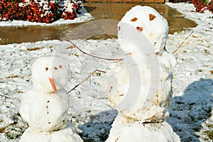 Snowman buddies photo
