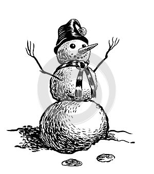 Snowman character