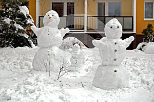 Snowman familie