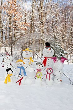 Snowman family