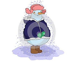 Snowman in hat