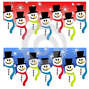 Snowman Header Backgrounds