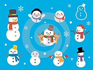 Snowman set1