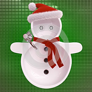 Snowman sinks