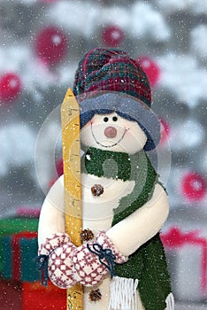 Snowman in the Snowfall