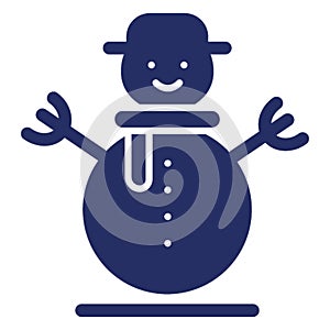 snowman, winter, Christmas, iceman Isolated Vector icon which can easily modify or edit