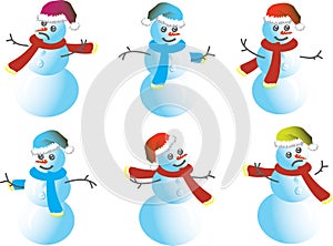 Snowmen Caps for Santy -