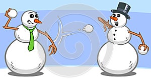 Snowmen Snowball Fight