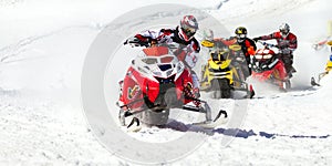 Snowmobile race