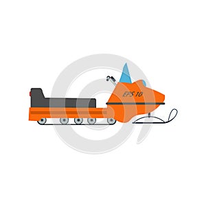 Snowmobile vector illustration