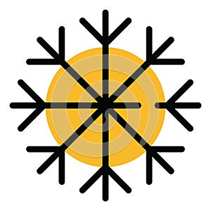 Snowproof fabric, icon