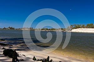 Snows Cut in North Carolina connects the Cape Fear River with the North Bound Inter Coastal Waterway