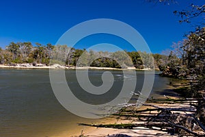 Snows Cut in North Carolina connects the Cape Fear River with the North Bound Inter Coastal Waterway