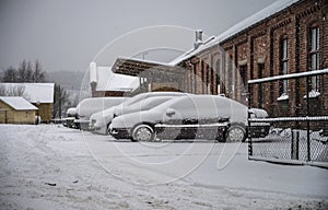 It snows in halden city