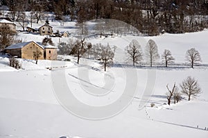 Snowscape close to Grenoble. France