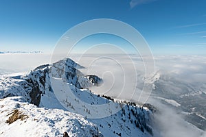 Snowshoe tour on the Hochgrat in the Allgau photo