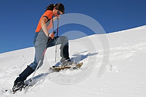 Raquetas de nieve un viaje 