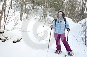 Snowshoeing in Adirondacks