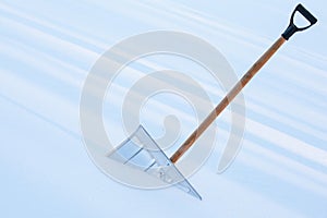 Snowshovel in the snowdrift