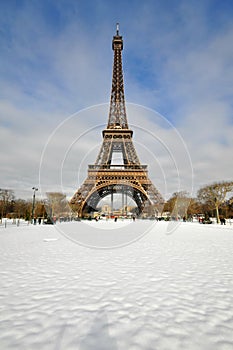 Snowstorm in Paris