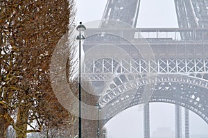 Snowstorm in Paris