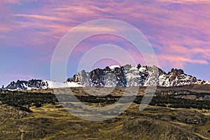 Snowy Andes Mountains, El Chalten Argentina