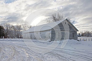 Snowy Barn