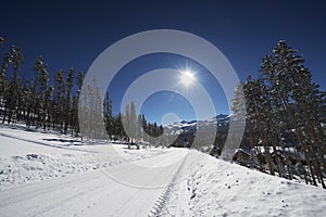 Snowy Breckenridge Road