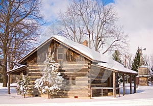 Snowy Cabin photo