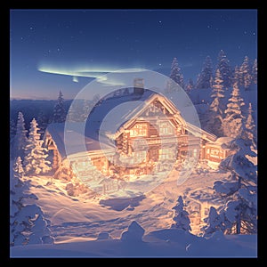 Snowy Cabin Haven - Cozy Winter Escape